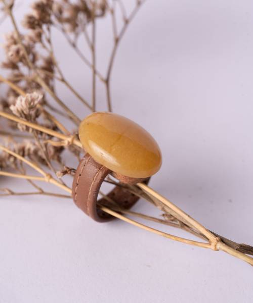 Ágata beige piel camel