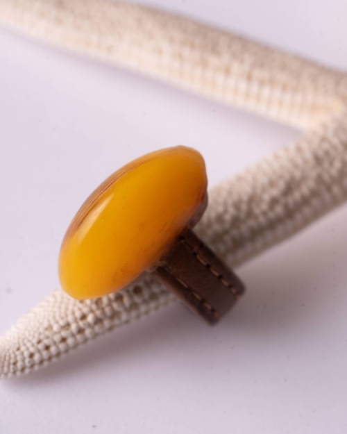 Anillo ámbar marroquí