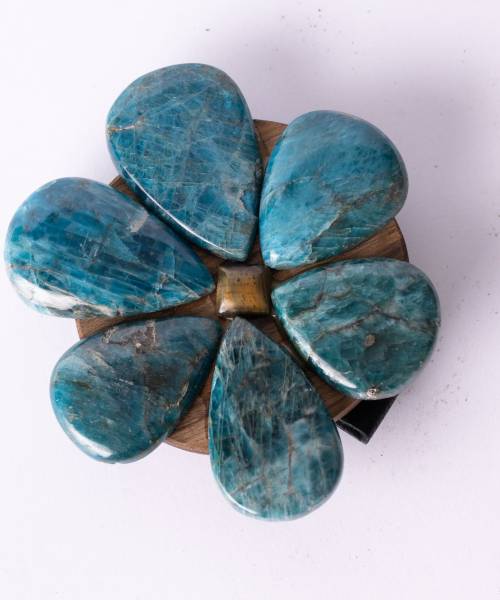 Broche Apatita  azul