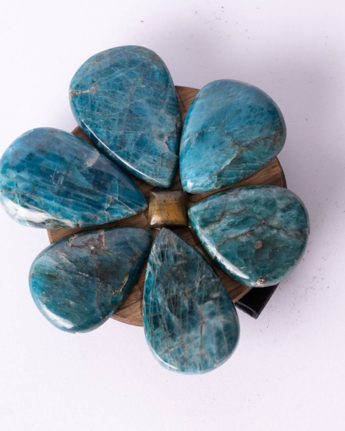 Broche Apatita  azul